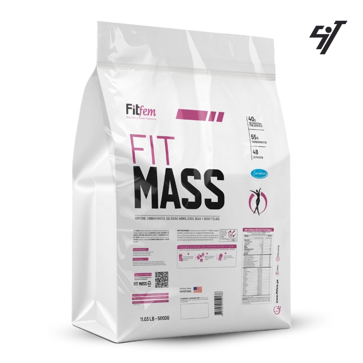 FITFEM - Proteína Fitfem Fit Mass 5kg Chocolate
