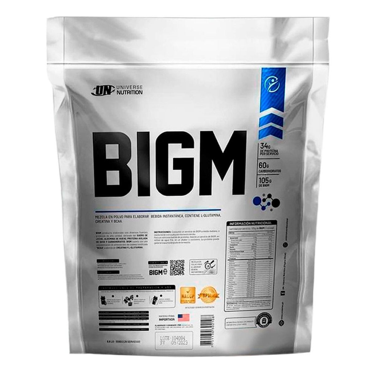 Universe Nutrition - Proteína UN Bigm 5 kg Vainilla+bcaa 6000 500gr Fruit Punch