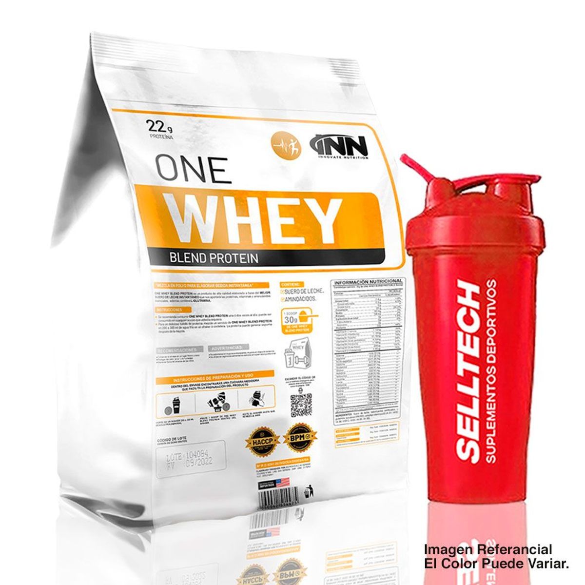 INN INNOVATE NUTRITION - One Whey Pro Proteína 3 kg Fresa Shaker