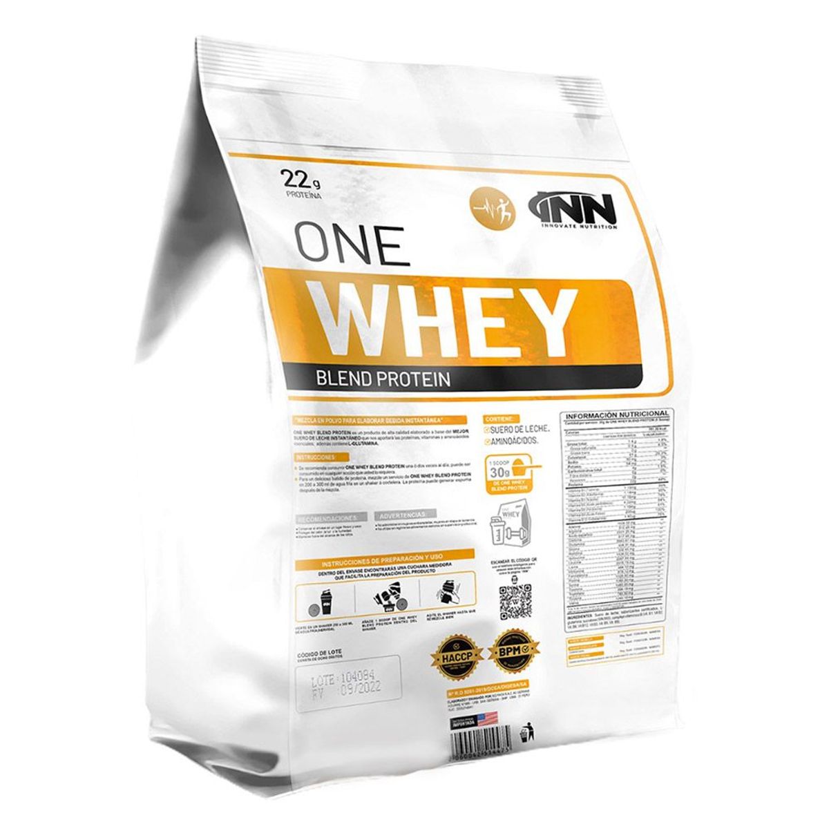 INN INNOVATE NUTRITION - One Whey Pro Proteína 3 kg Fresa Shaker