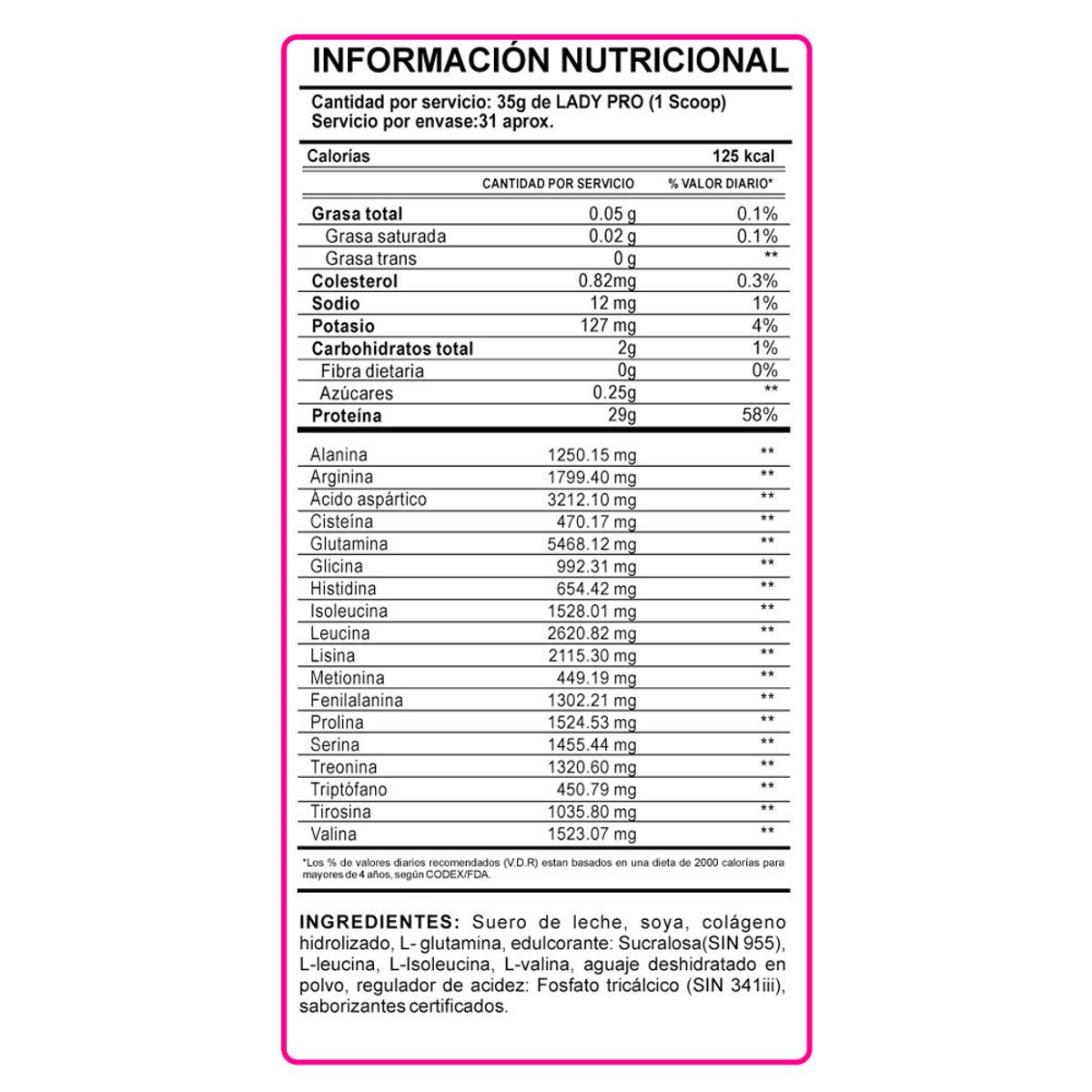 INN INNOVATE NUTRITION - Lady pro 1,1 kg Vainilla