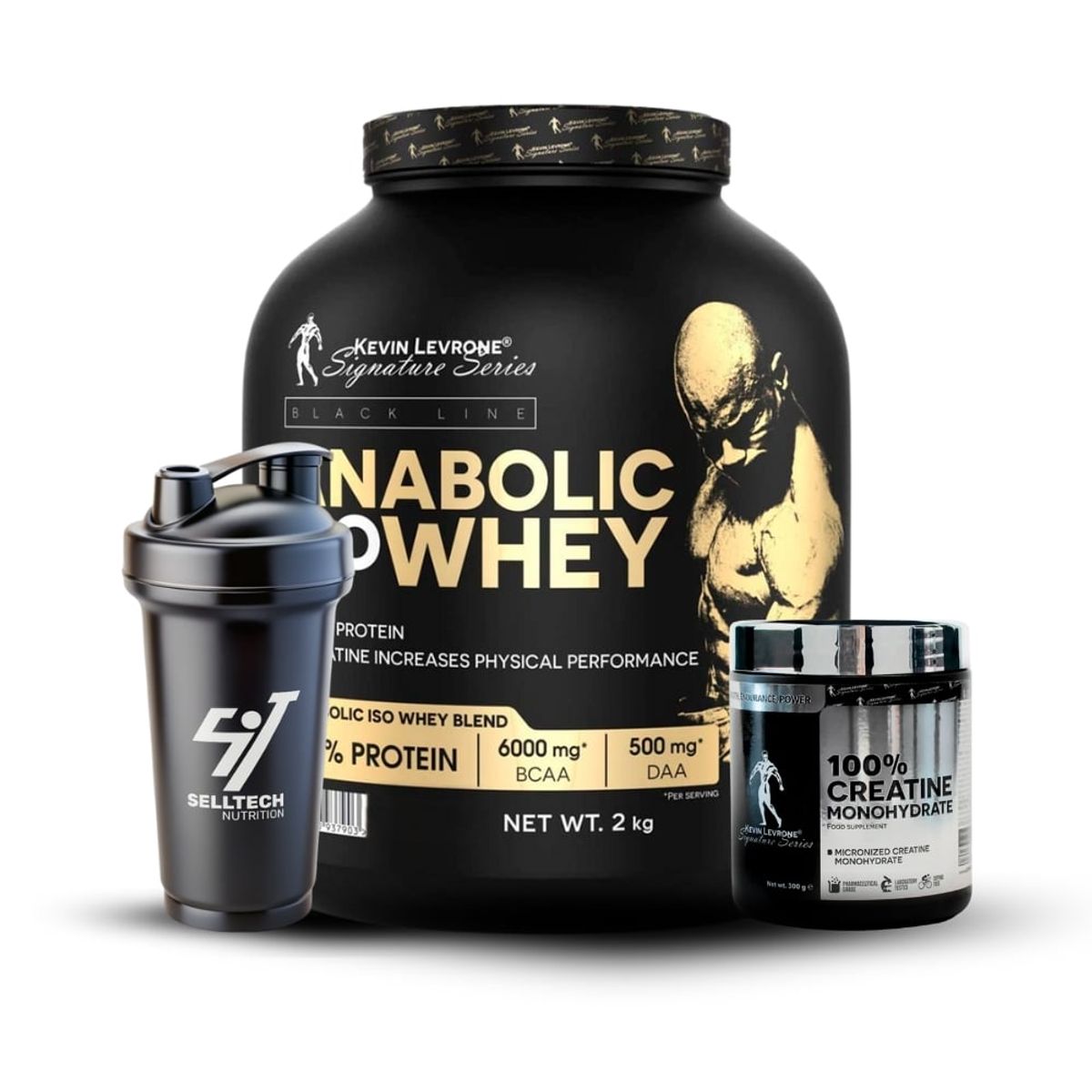 KEVIN LEVRONE - Anabolic Iso Whey 2kg Snikers Creatina Levrone 300gr