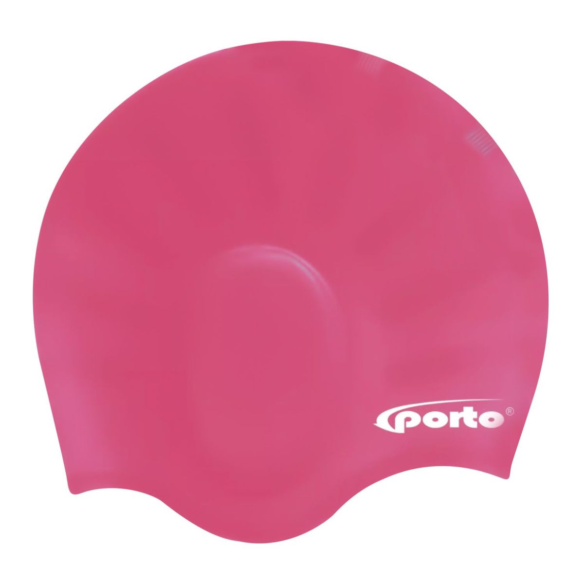 PORTO - Gorro para Natación con Orejeras Talla estándar Rosado