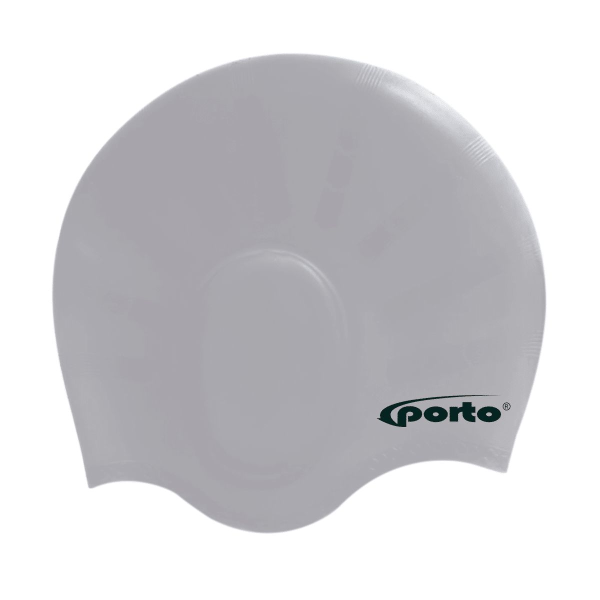 PORTO - Gorro para Natación con Orejeras Talla estándar Gris