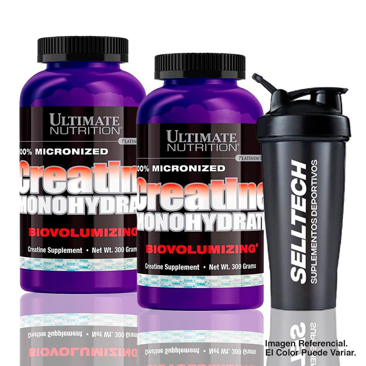 ULTIMATE NUTRITION - Pack Ultimate Nutrition Creatina Ultimate 300gr x2 Shaker