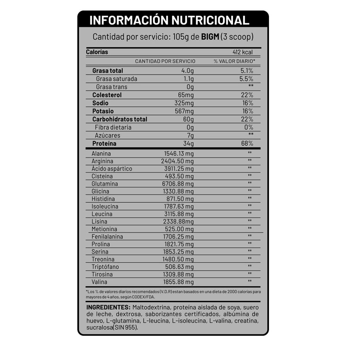 UNIVERSE NUTRITION - Proteína UN Bigm 5 kg Vainilla