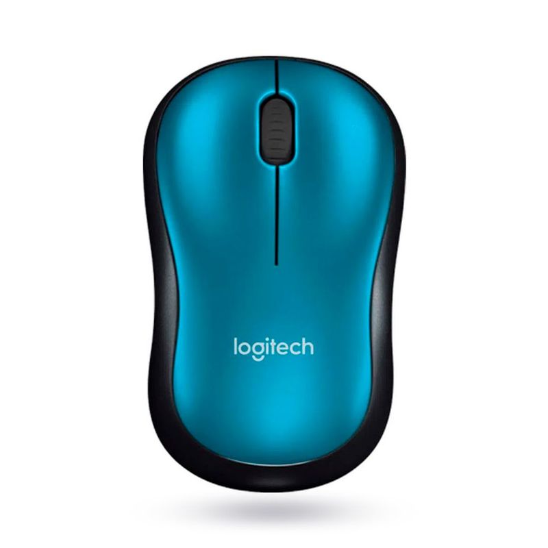 LOGITECH - Mouse Logitech M185  inalámbrico USB - Negro Azul
