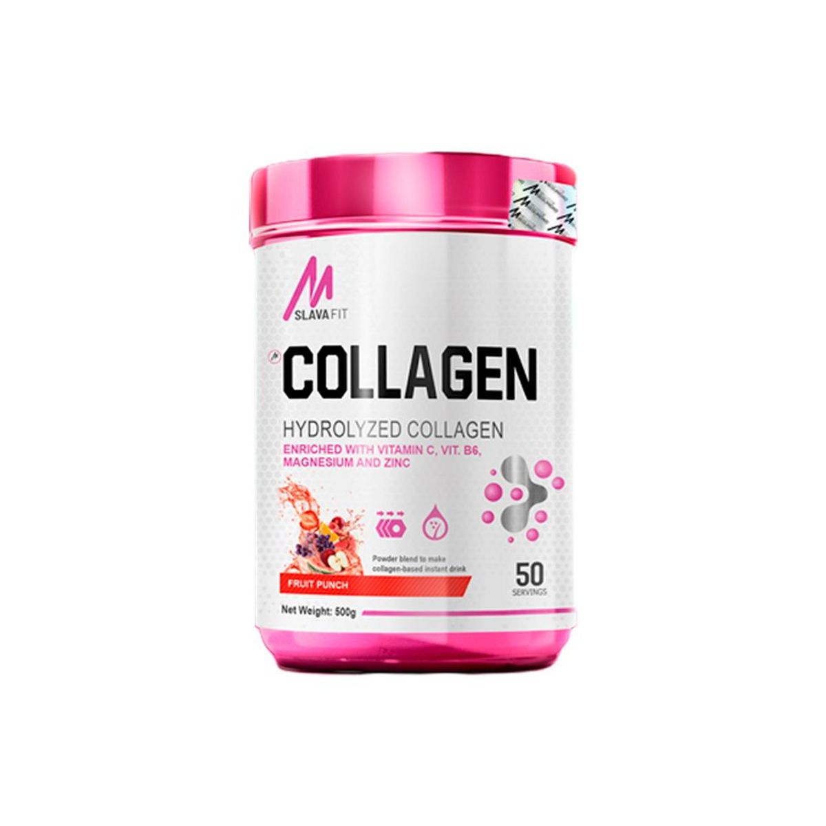 MSLAVA FIT - Colágeno Hidrolizado Mslava Fit 500gr Fruit Punch Shaker