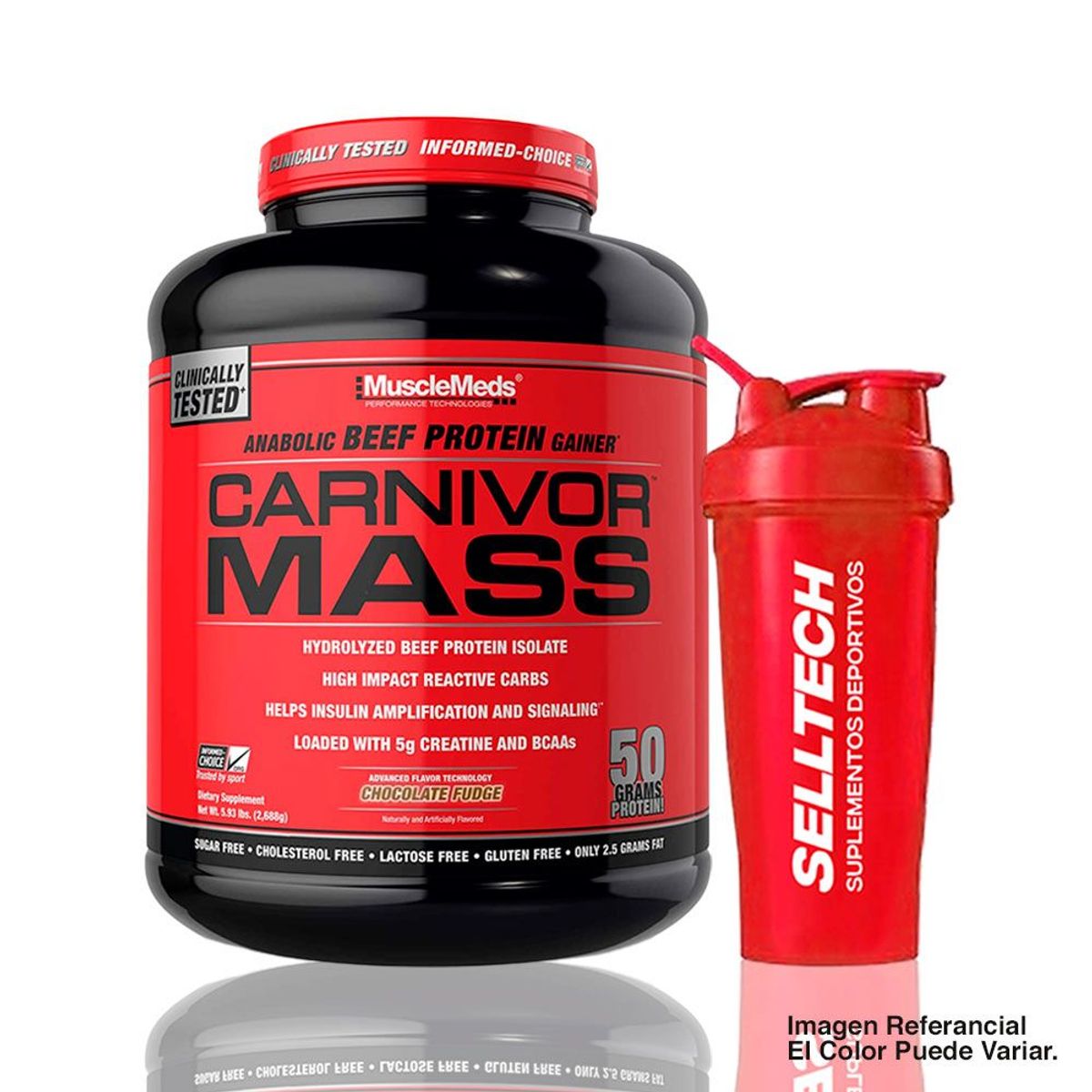 MUSCLEMEDS - Ganador de Peso Musclemeds Carnivor Mass 5.9 lb Chocolate