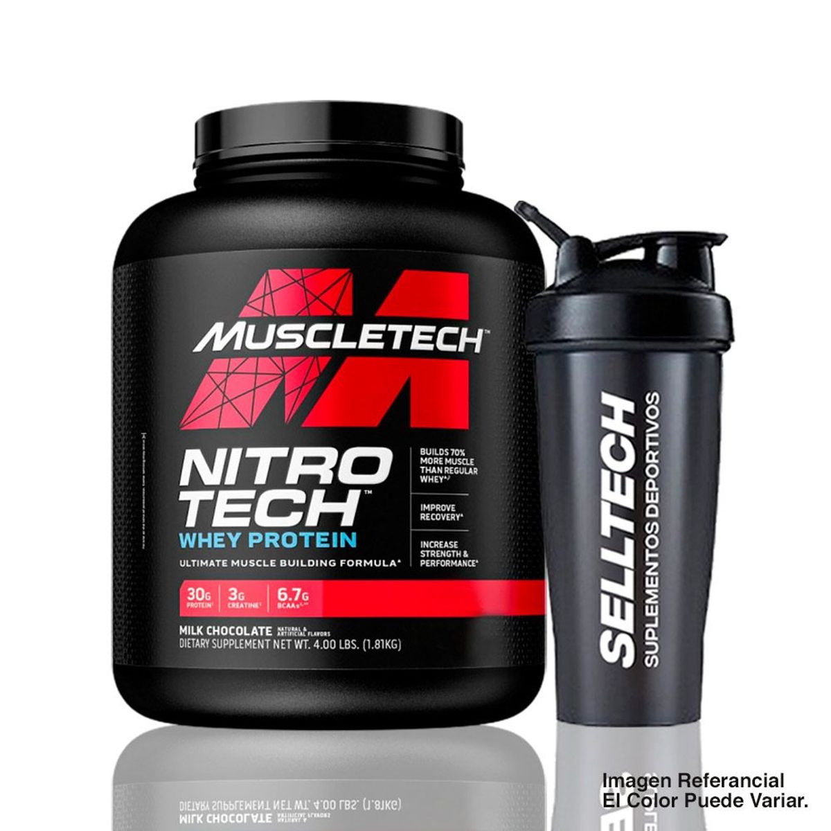 MUSCLETECH - Proteína Muscletech Nitro Tech Performance 4 Lb Vainilla
