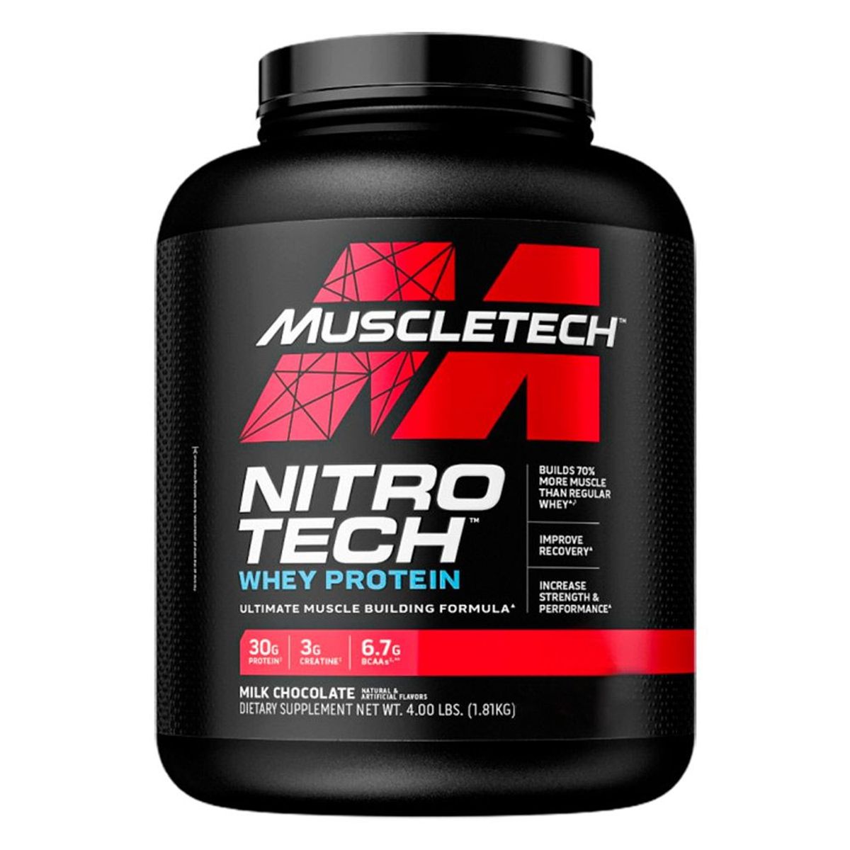 MUSCLETECH - Proteína Muscletech Nitro Tech Performance 4 Lb Chocolate