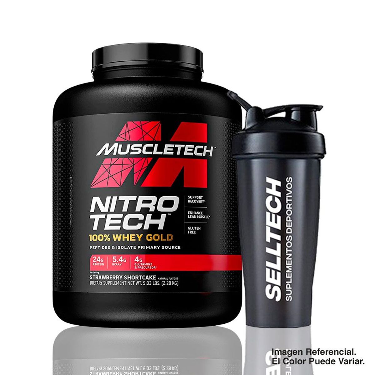 MUSCLETECH - Proteína Nitrotech Whey Gold 5 Lb Cookies