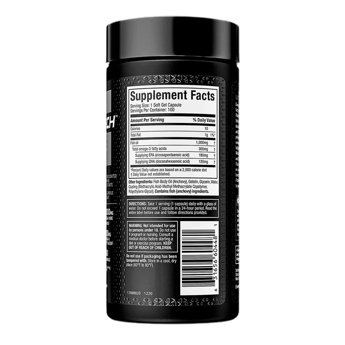 MUSCLETECH - Omega 3 Muscletech 100% platinum Fish Oil 100 caps