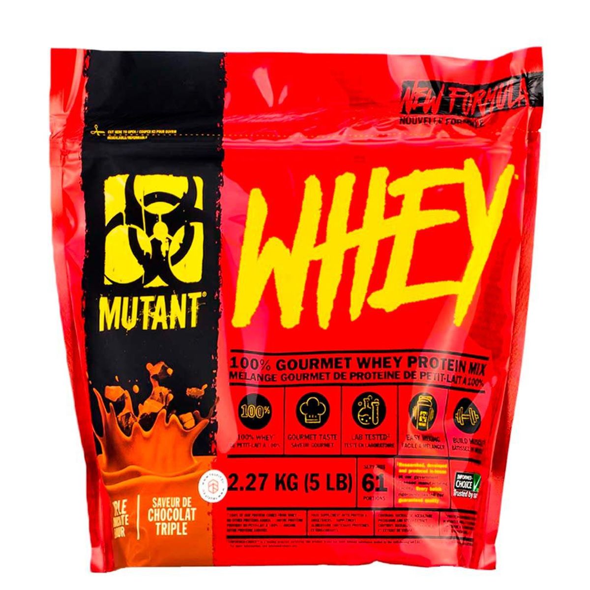 MUTANT - Pack Mutant Whey 5 lb Chocolate + Mutant Bcaa 30serv +Shaker