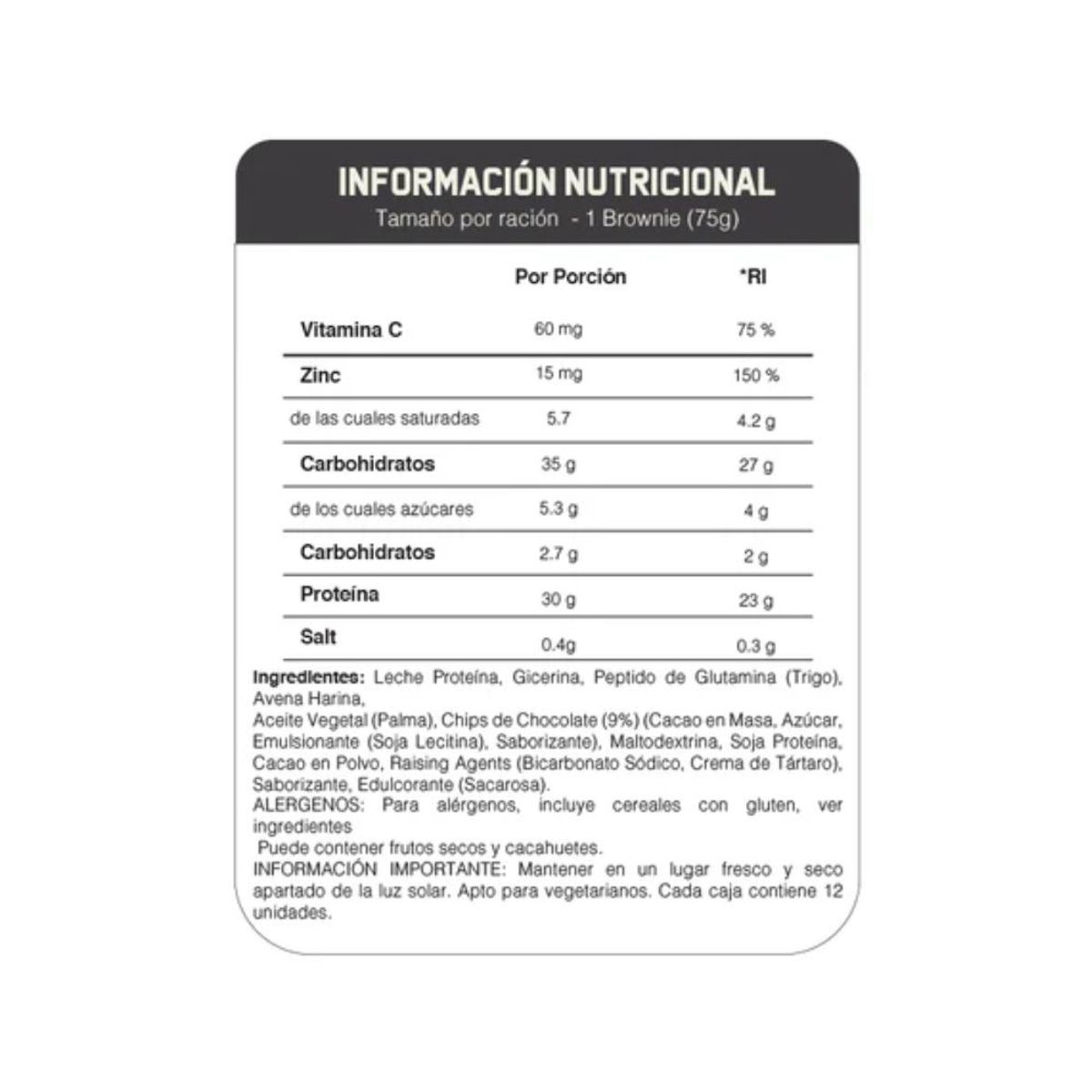 MYPROTEIN - Barras de Proteína Protein Brownie caja 12 unidades