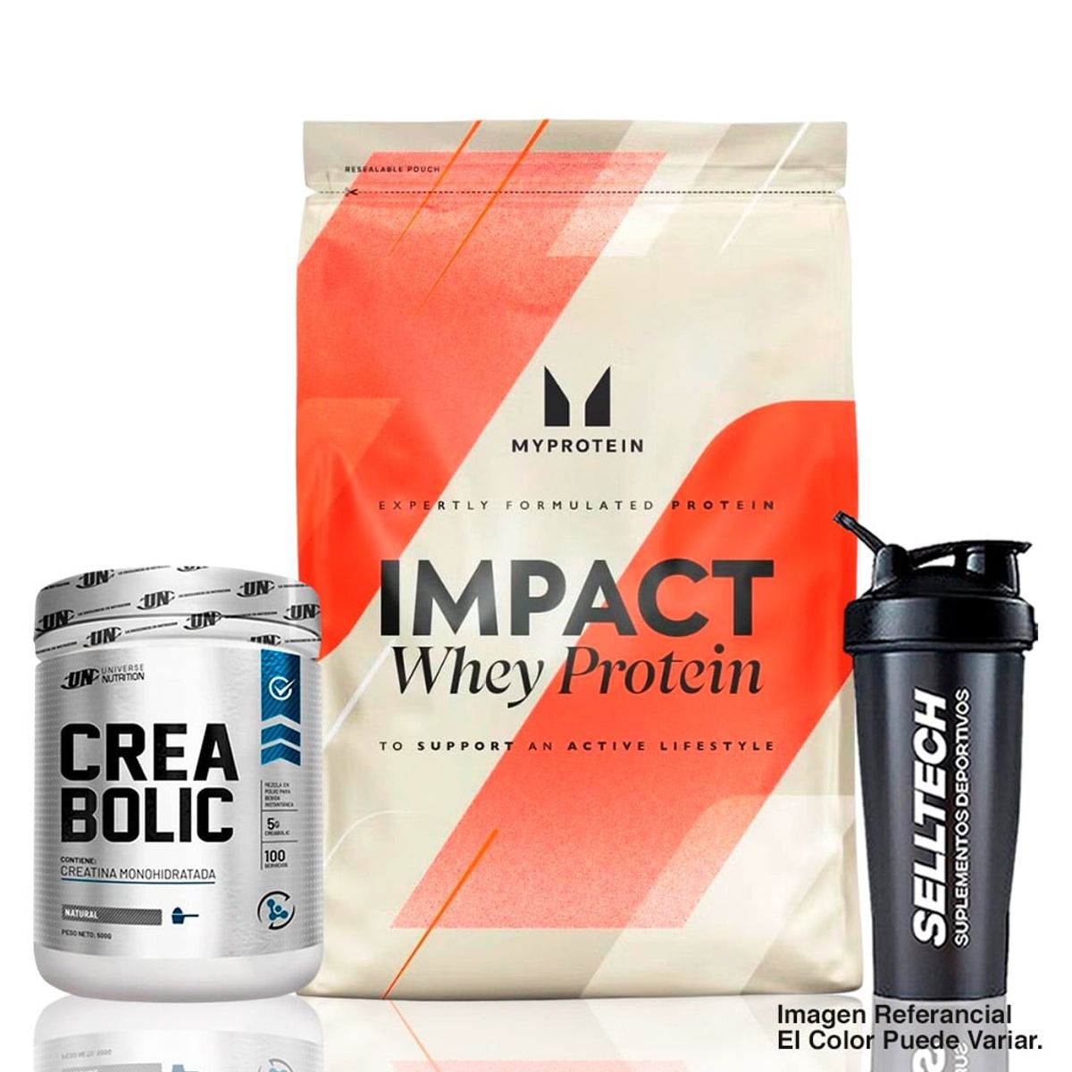 MYPROTEIN - Impact Whey Protein 2.5 kg Chocolate Creabolic 500gr Shaker