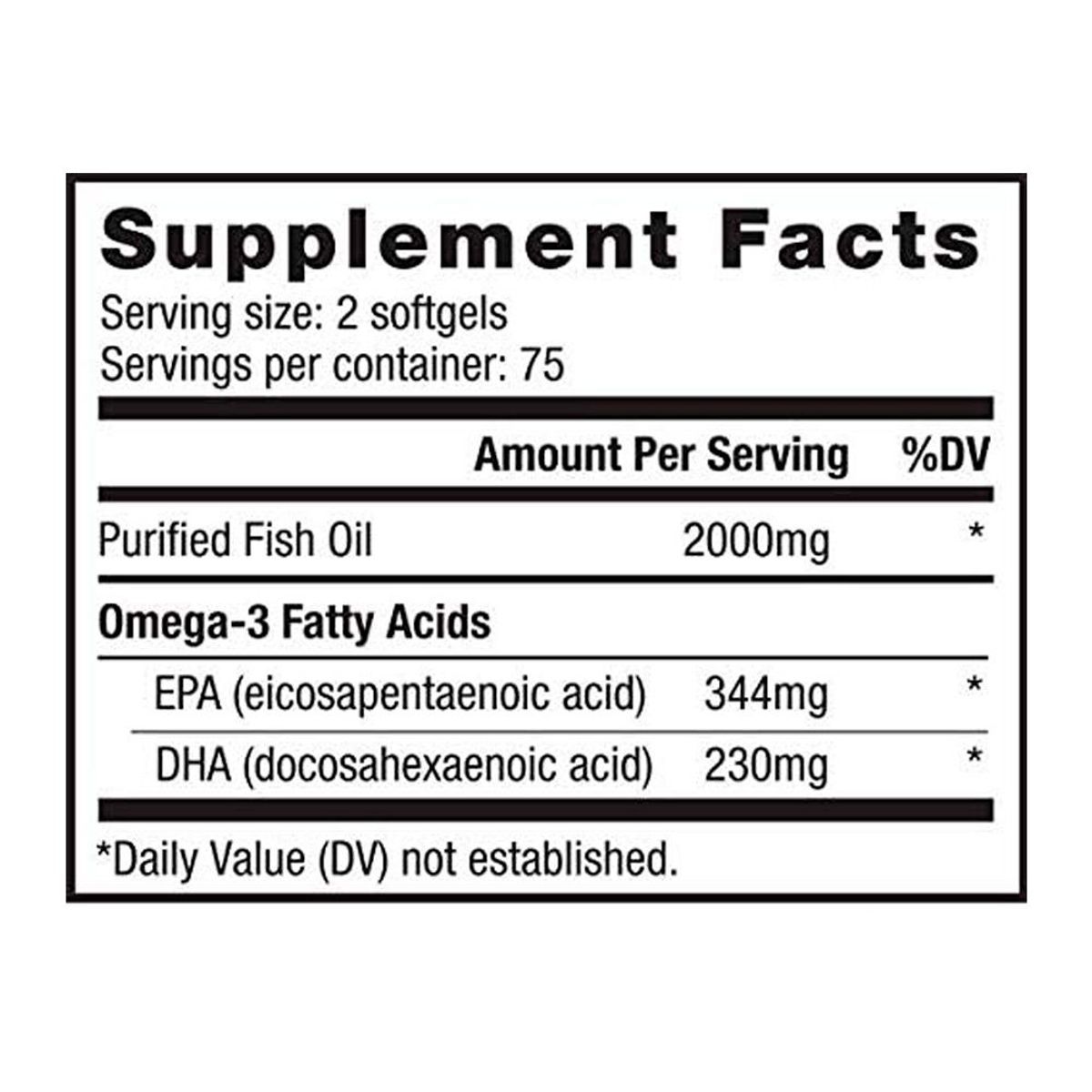 NUTRABIO - Omega 3 Nutrabio Fish Oil 150 cápsulas