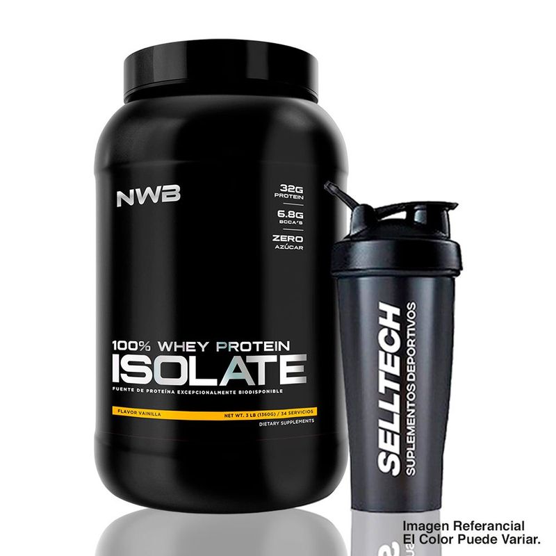 NWB - Proteína NWB Isolate 3lb Vainilla Shaker