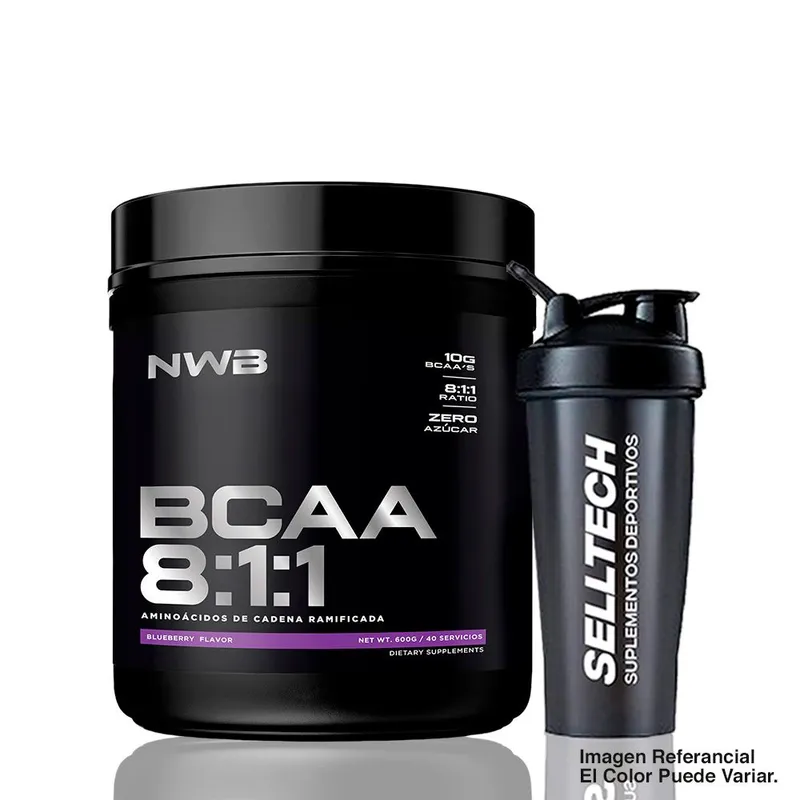 NWB - Aminoácidos NWB Bcaa 8:1:1 600gr blueberry Shaker