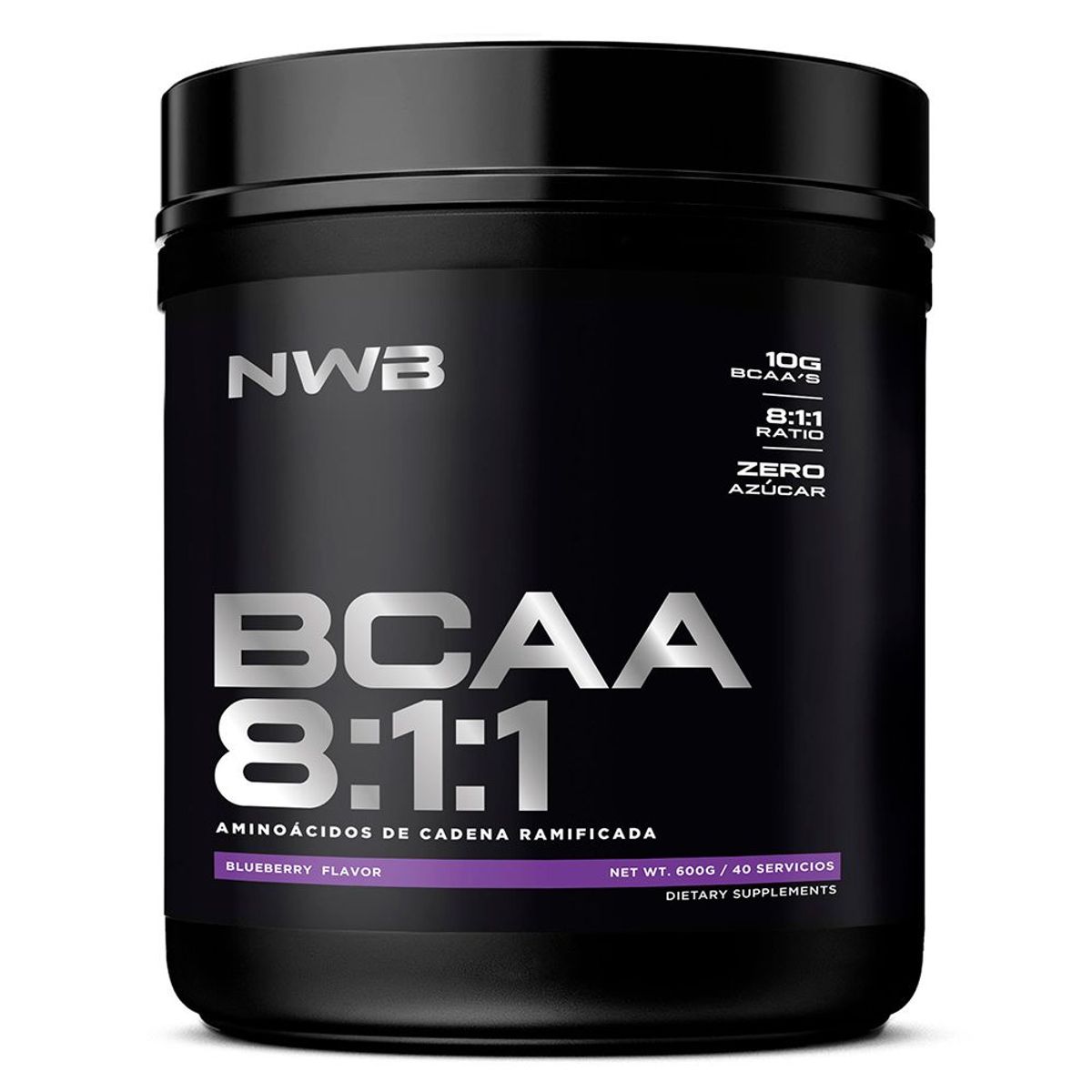 NWB - Aminoácidos NWB Bcaa 8:1:1 600gr blueberry Shaker