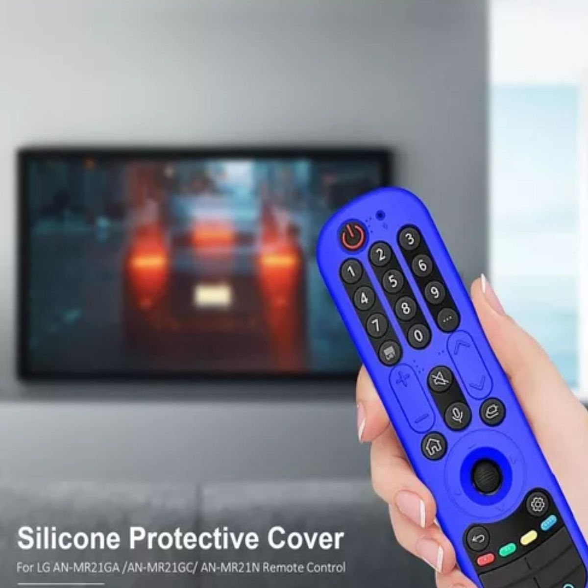 UNIVERSAL - Funda Control LG Magic 2021 Protector Anticaída/ Azul