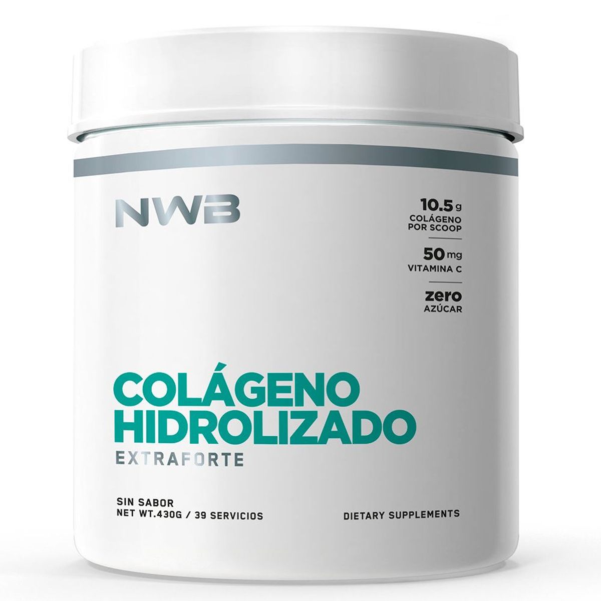 NWB - Colágeno Hidrolizado NWB 430gr Natural Shaker
