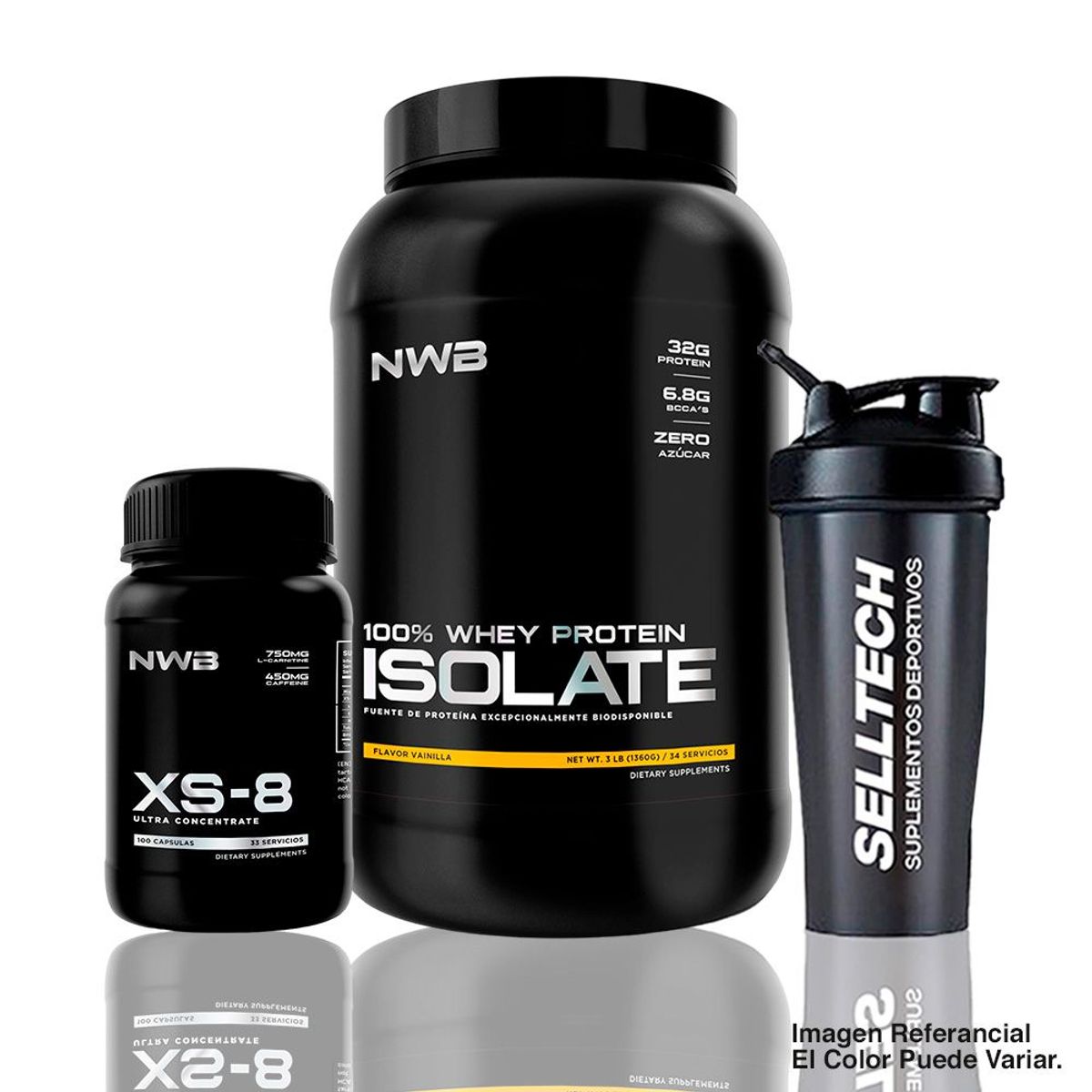 NWB - Nwb Proteína Isolate 3lb Vainilla+xs-8 99 Capsulas