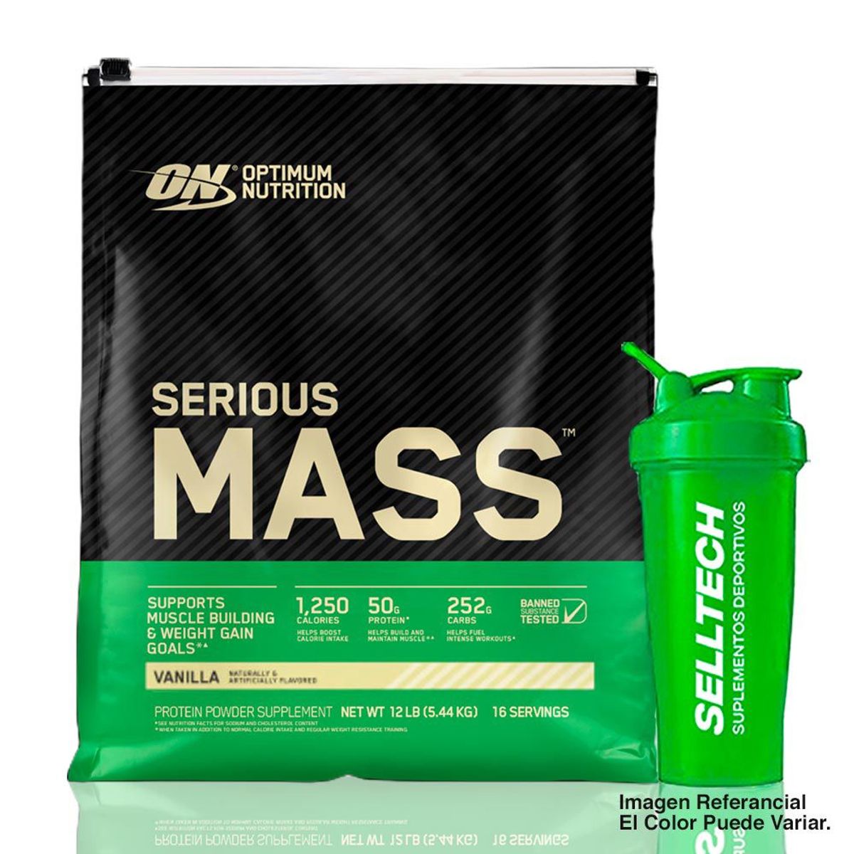 OPTIMUN NUTRITION - Ganador de Peso Optimum Nutrition Serious Mass 12lb Vainilla