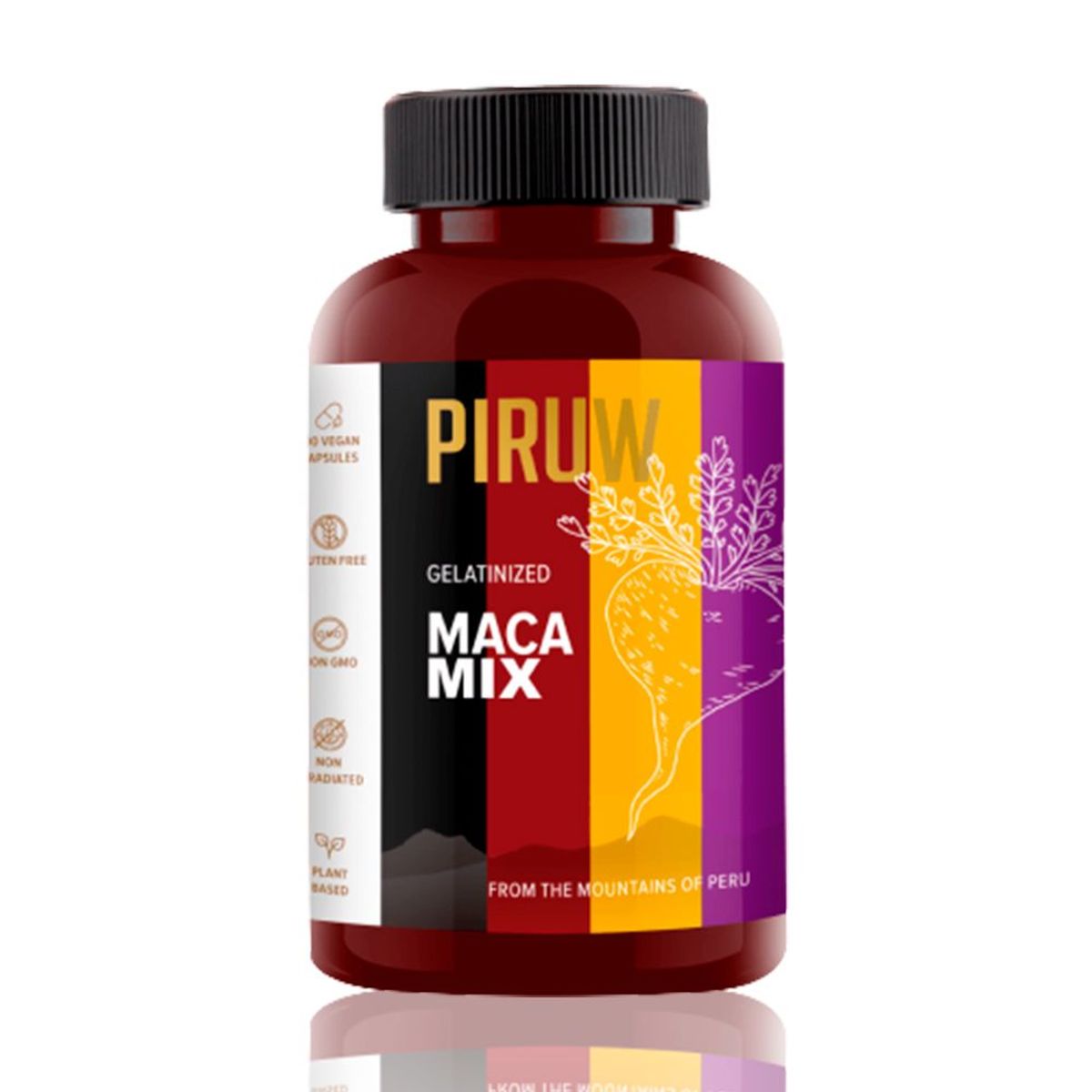 PIRUW - Maca Mix Piruw 100 Cápsulas