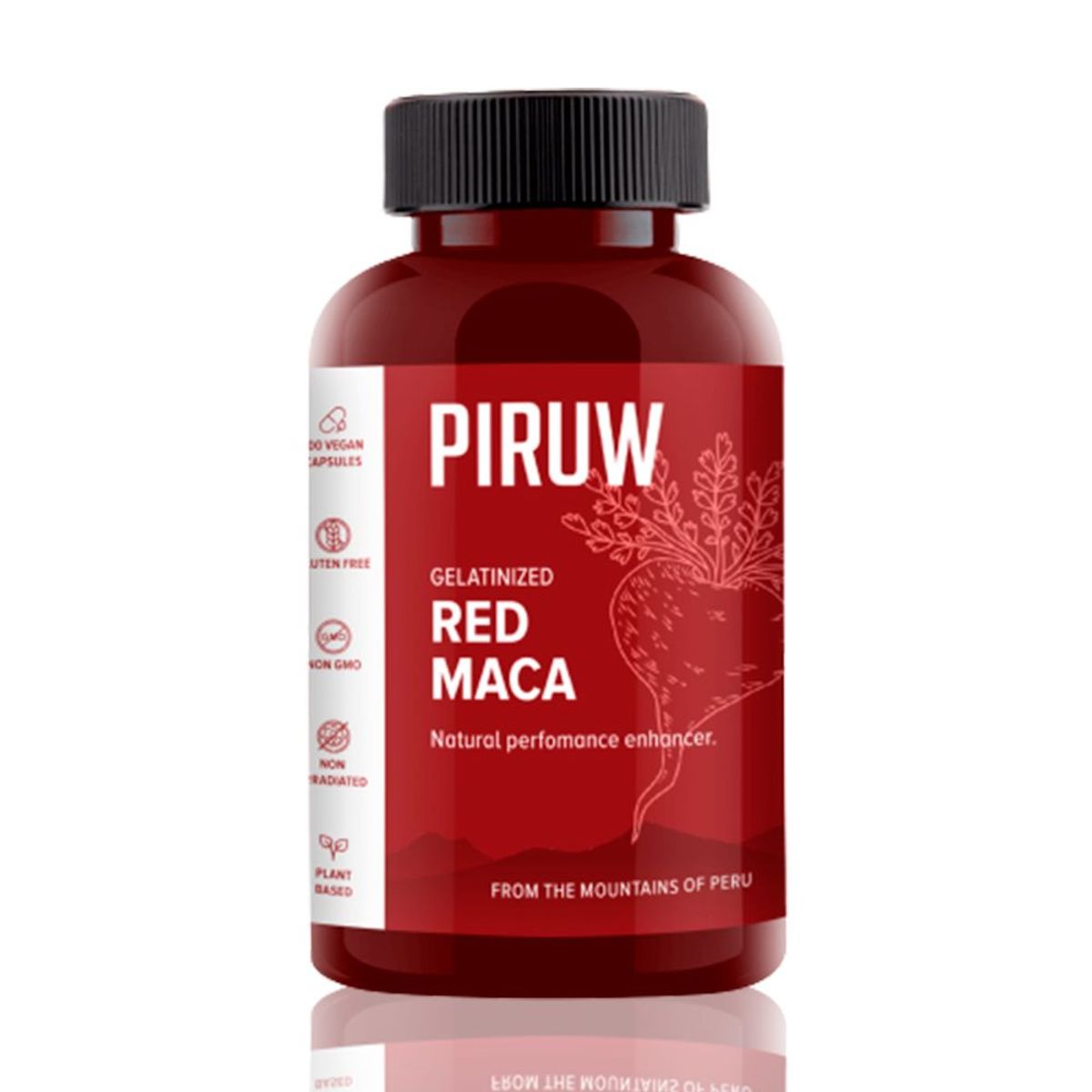 PIRUW - Maca Roja Piruw 100 Cápsulas