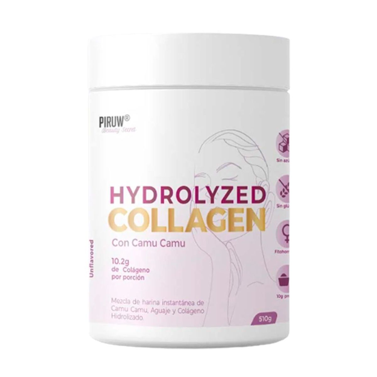 PIRUW - Pack Piruw Colágeno Beauty Secret 510gr+Maca Negra 100 Cáps