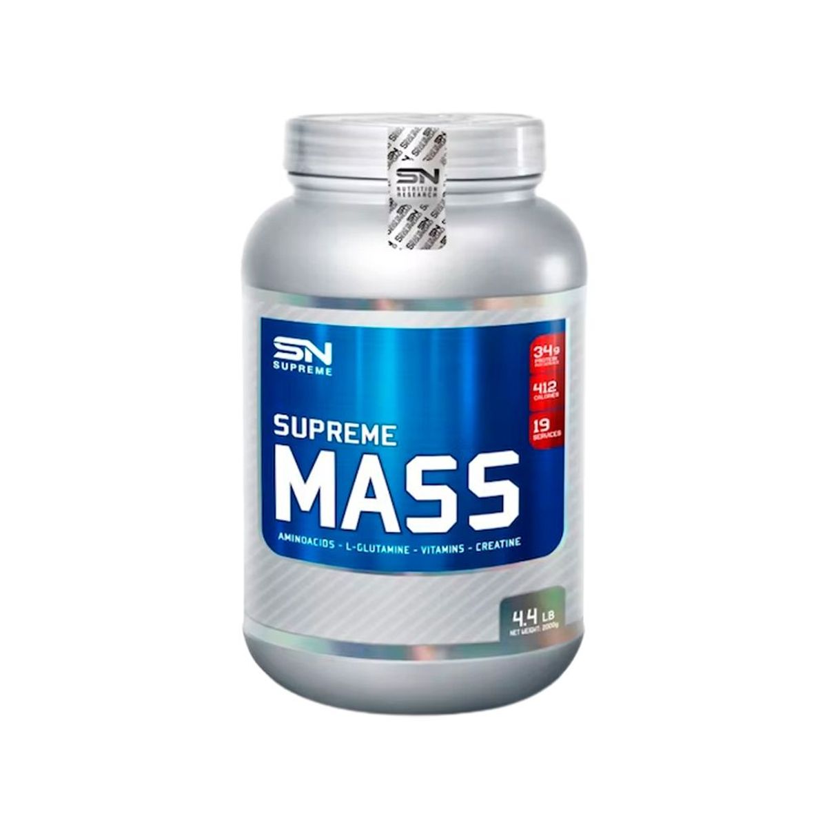 SUPREME NUTRITION - Supreme Nutrition Supreme Mass 4lb Vainilla Shaker