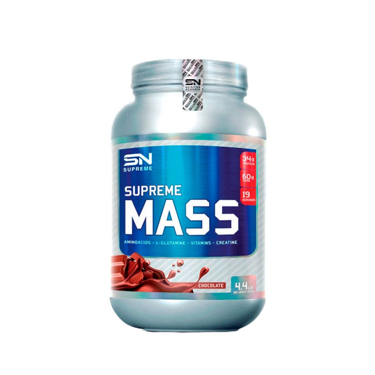 SUPREME NUTRITION - Supreme Nutrition Supreme Mass 4lb Chocolate Shaker