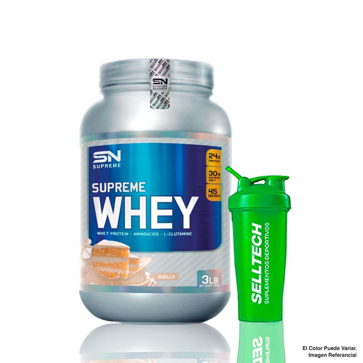 SUPREME NUTRITION - Proteína Supreme Nutrition Supreme Whey 3lb Vainillashaker