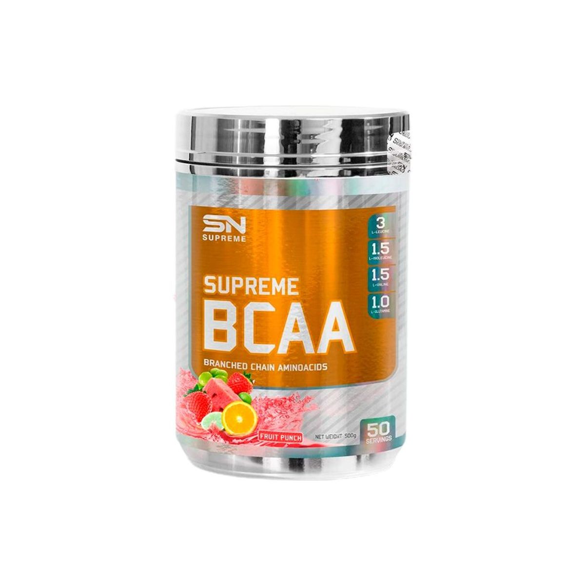 SUPREME NUTRITION - Aminoácidos Supreme Nutrition Bcaa 500gr Fruit Punchshaker