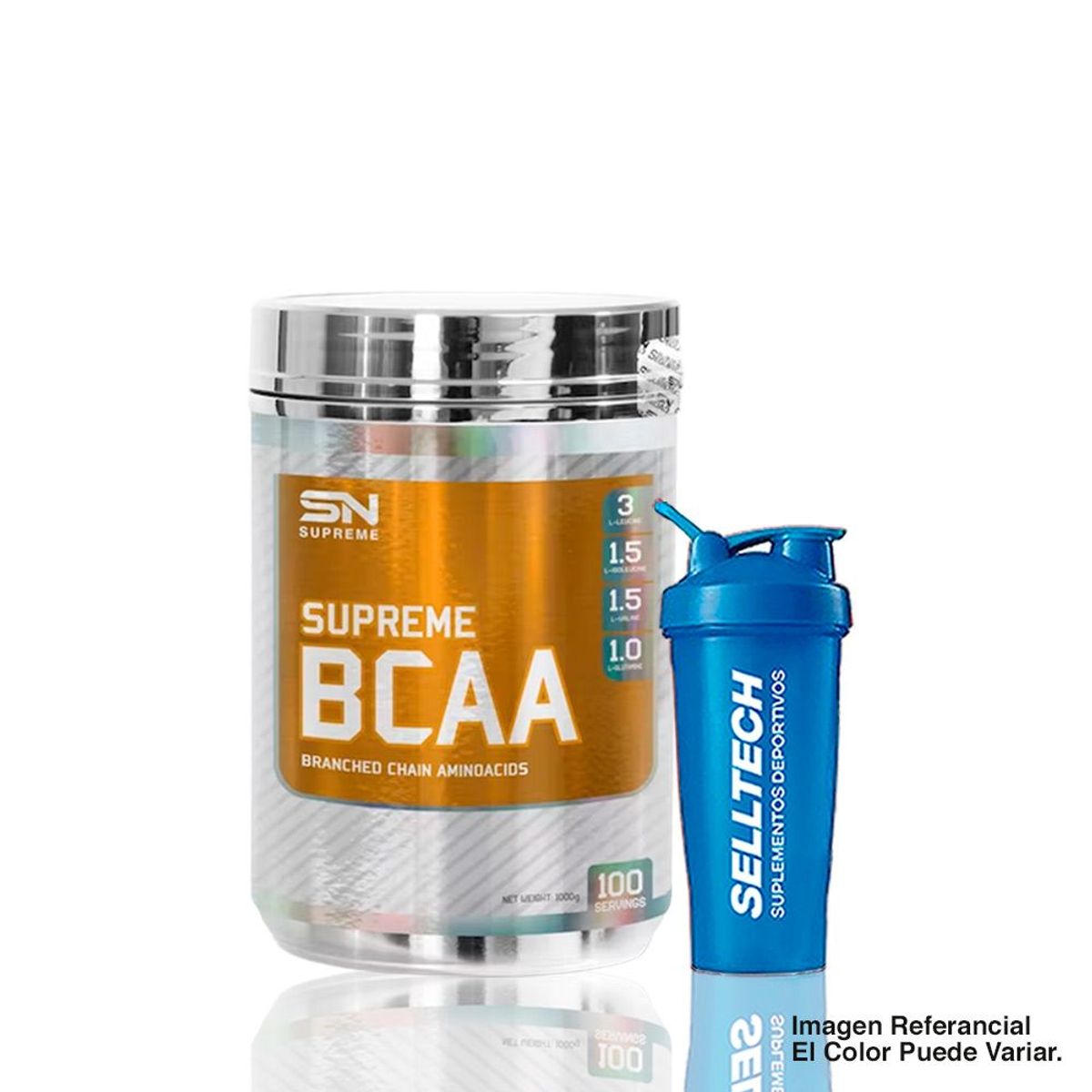 SUPREME NUTRITION - Aminoácidos Supreme Nutrition Bcaa 1kg Fruit Punch Shaker