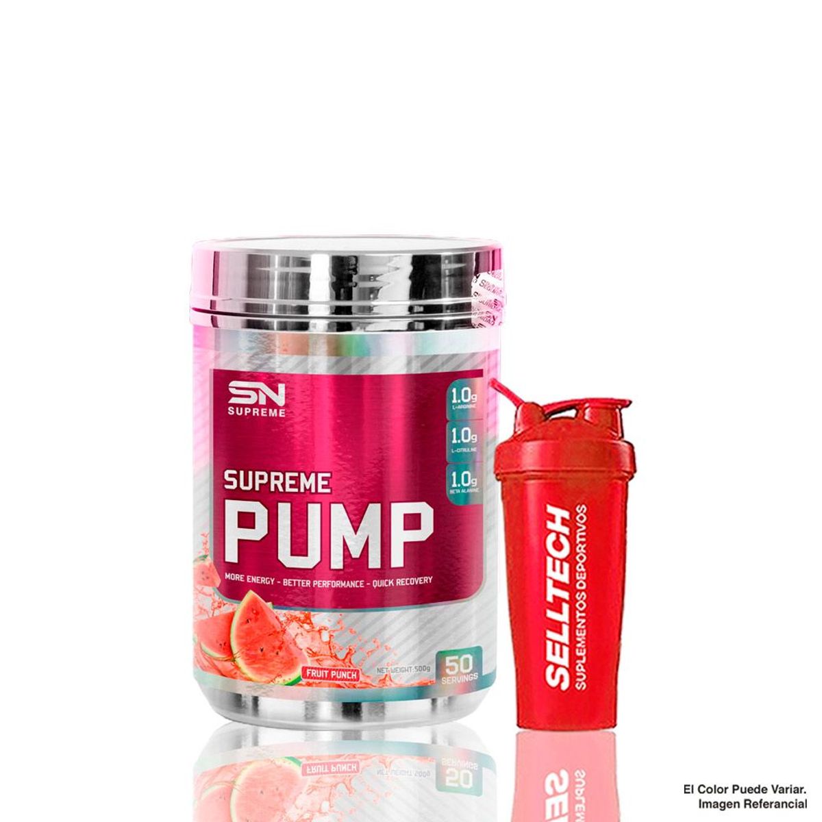 SUPREME NUTRITION - Pre Entreno Supreme Nutrition Supreme Pump 500gr Fruit Punch