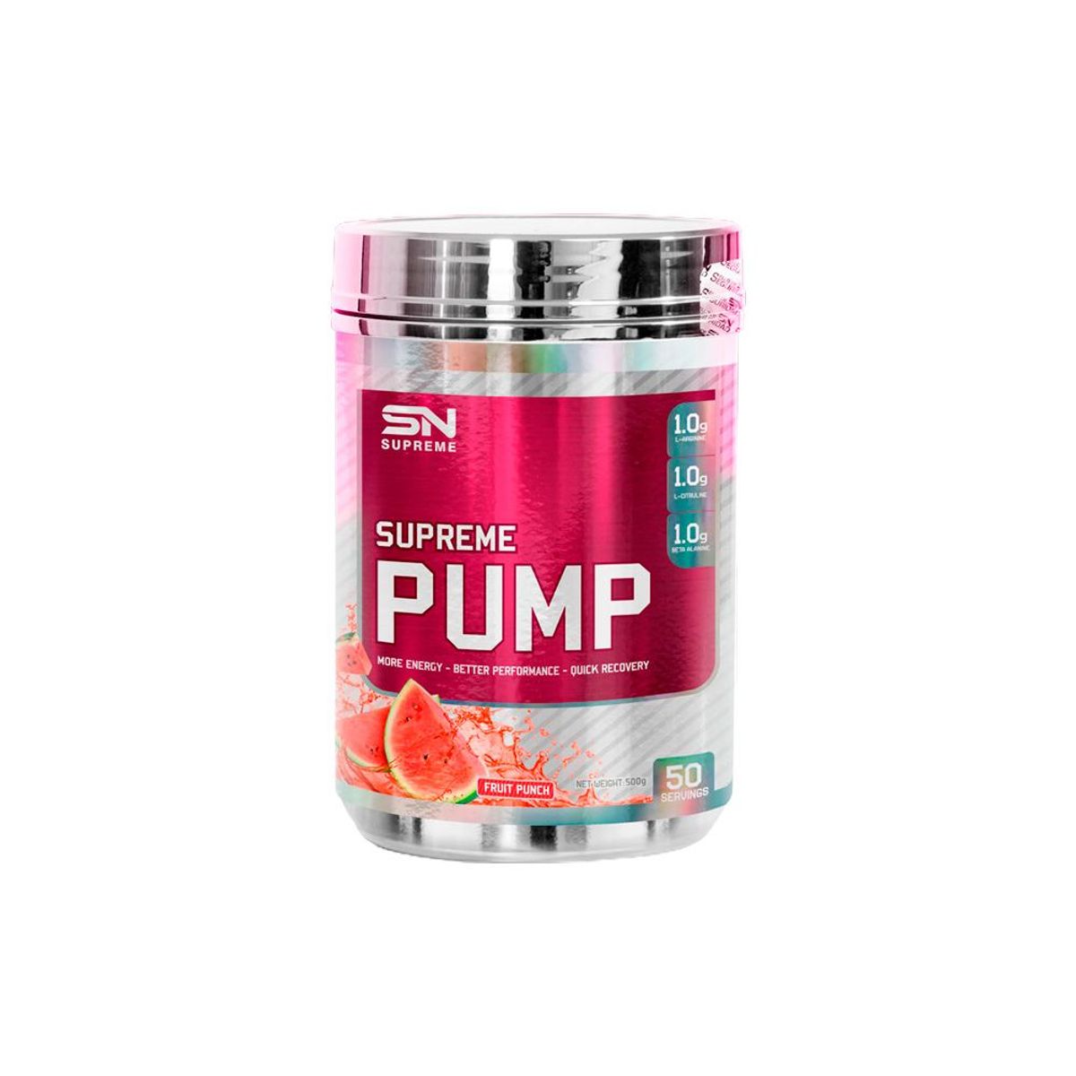 SUPREME NUTRITION - Pre Entreno Supreme Nutrition Supreme Pump 500gr Fruit Punch