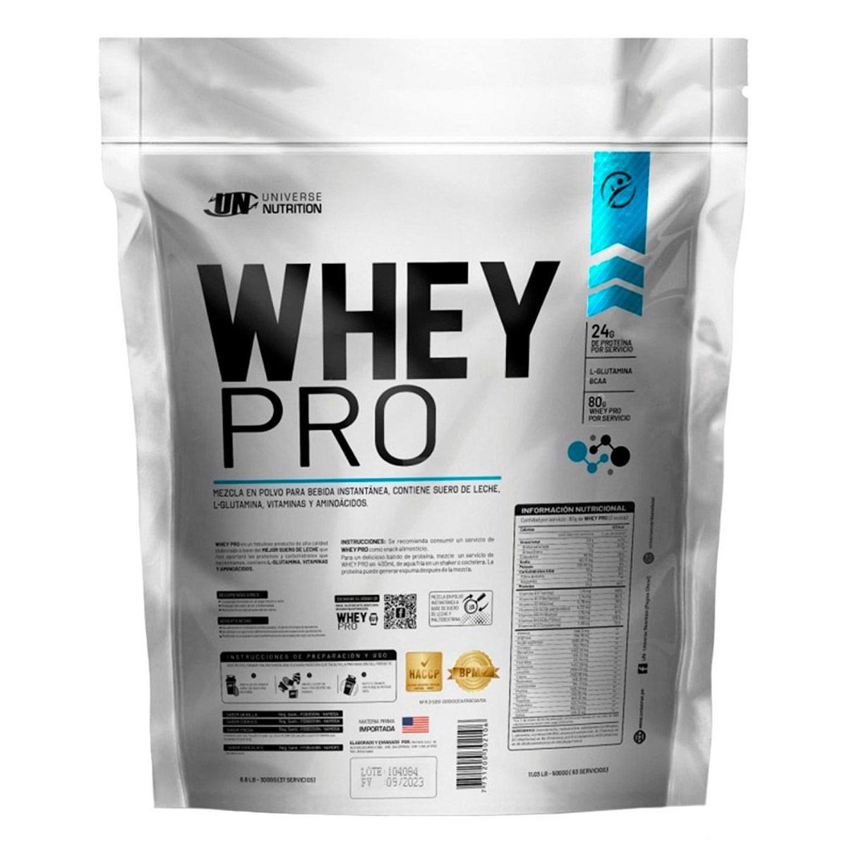 UNIVERSE NUTRITION - Whey Pro 5 kg Vainilla Creabolic 500gr
