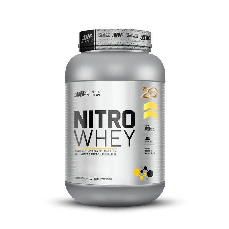 UNIVERSE NUTRITION - Nitro Whey de 1.1 kg Vainilla