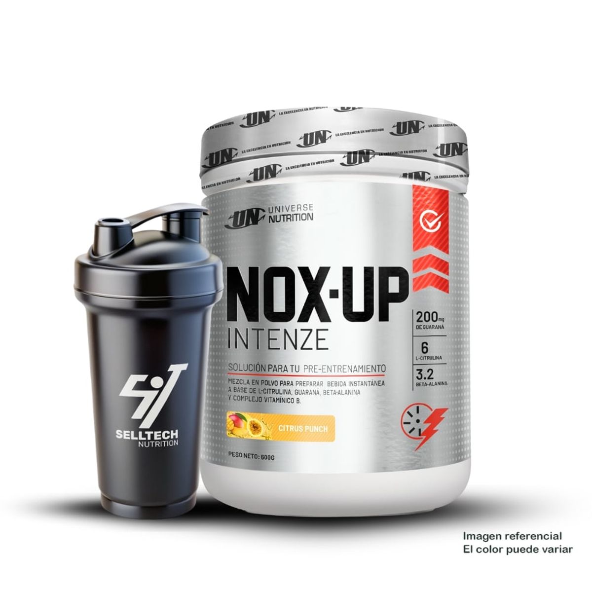 UNIVERSE NUTRITION - Pre - Entreno Universe Nutrition Nox up Intenze 600gr Citrus