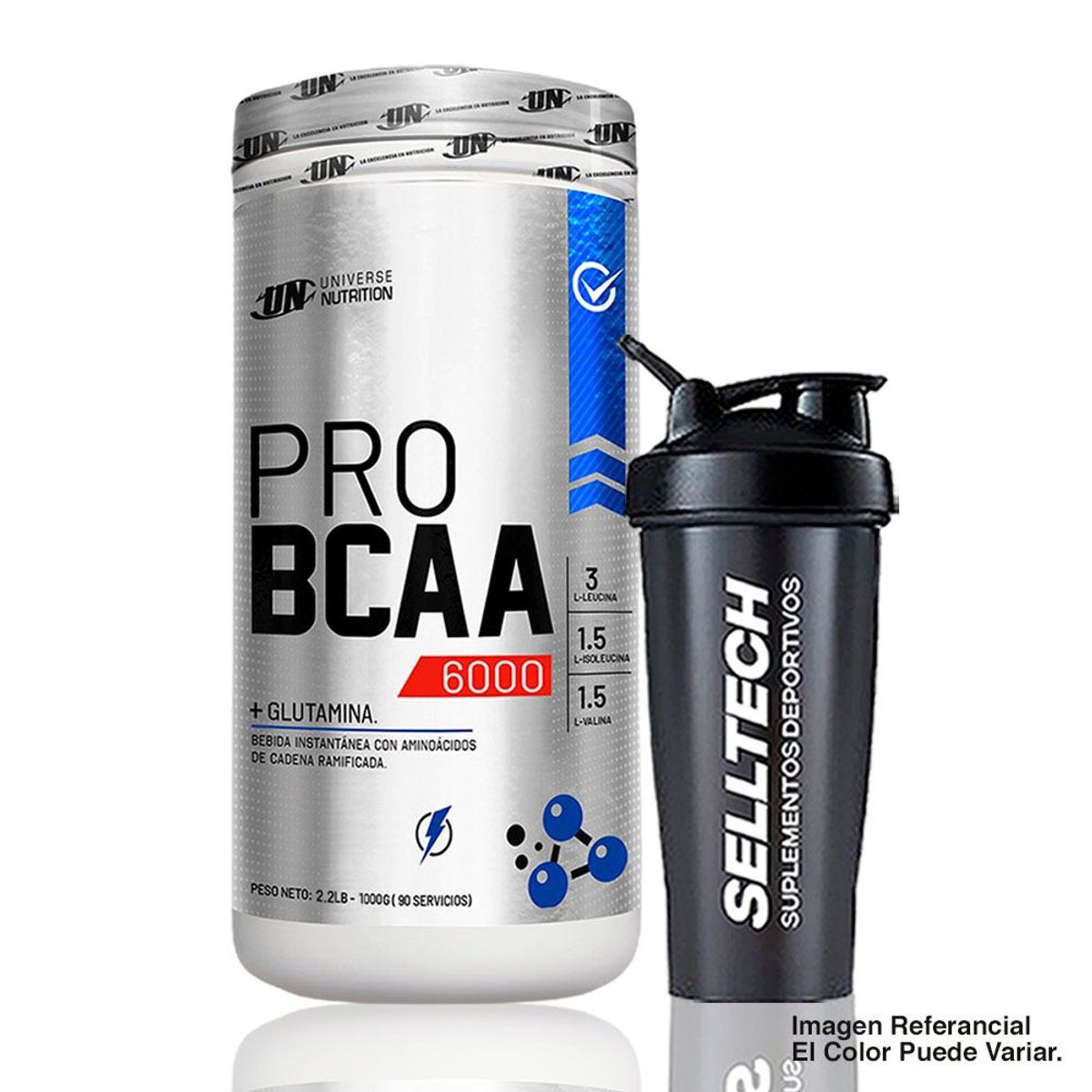 UNIVERSE NUTRITION - Pro Bcaa 6000 Aminoácido Un Universe Nutrition 1Kg Manzana