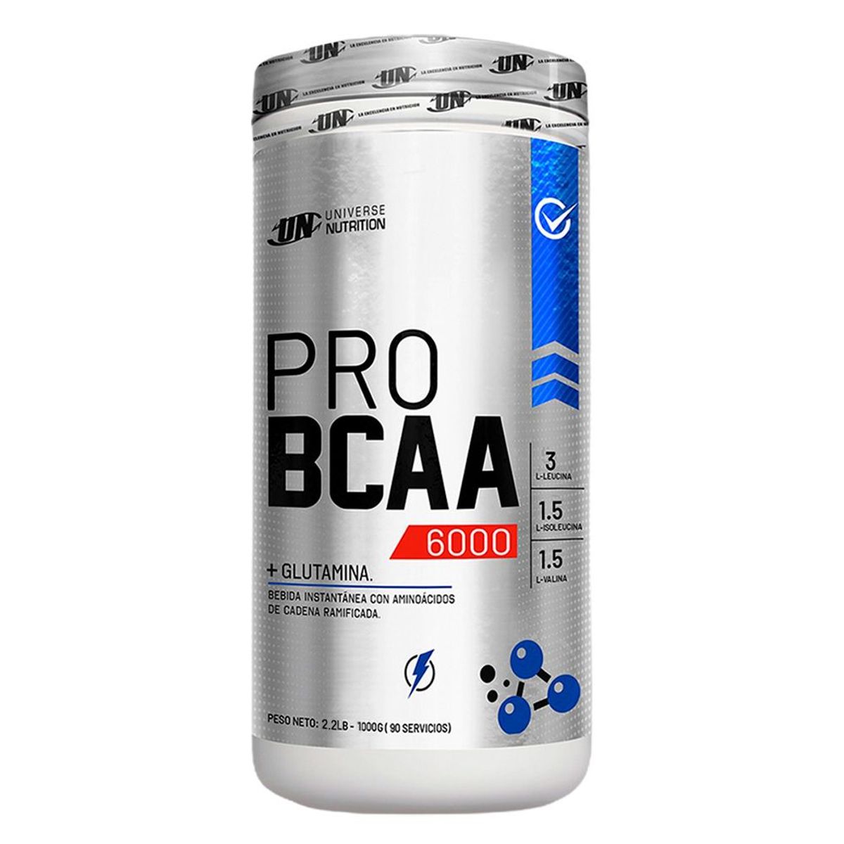 UNIVERSE NUTRITION - Pro Bcaa 6000 Aminoácido Un Universe Nutrition 1Kg Manzana