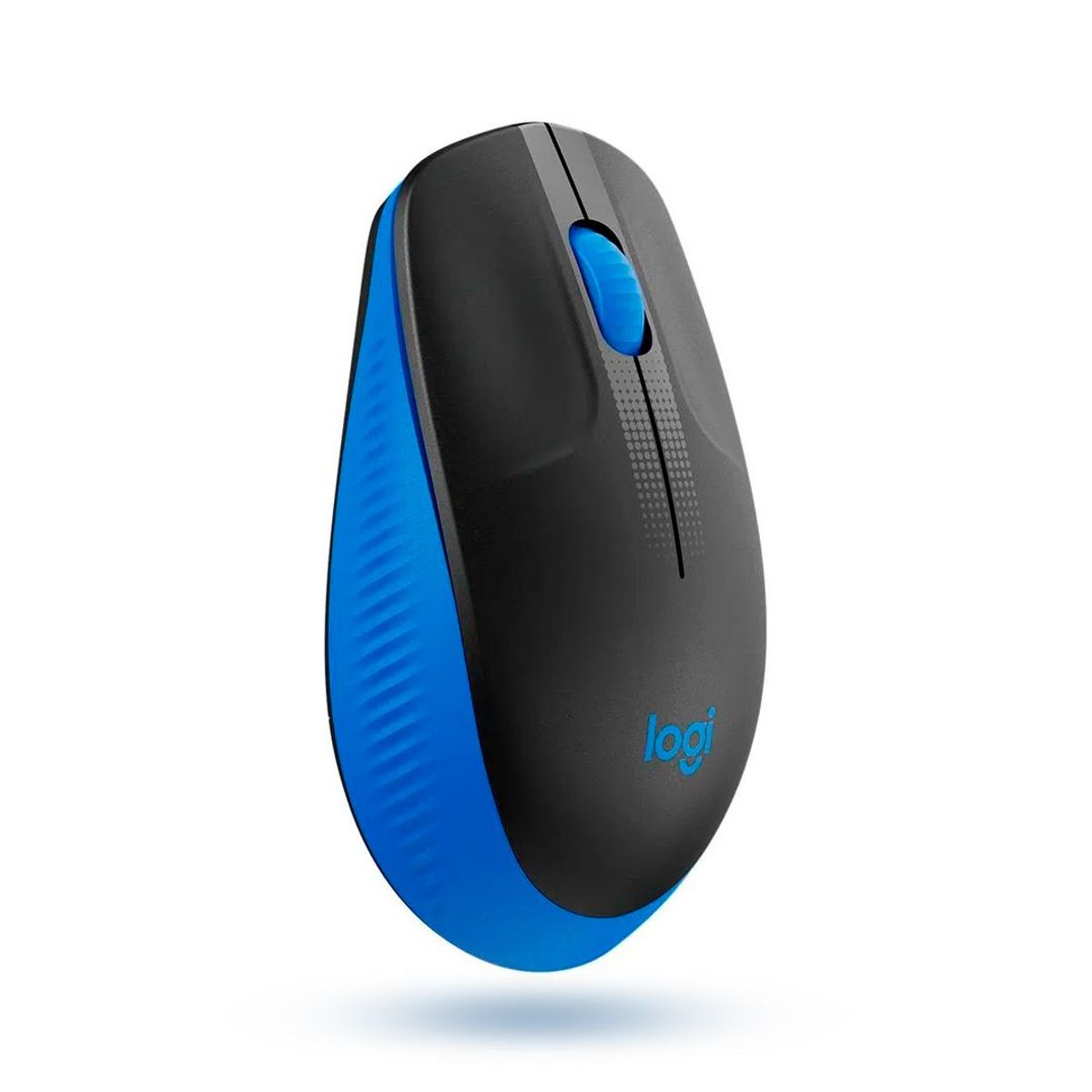 LOGITECH - Mouse logitech m190 inalámbrico usb ergonómico - negro Azul