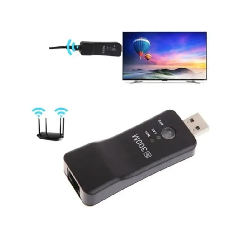 GENERICO - Repetidor Wifi Usb Para Smart Tv Pc Adaptador Receptor Internet