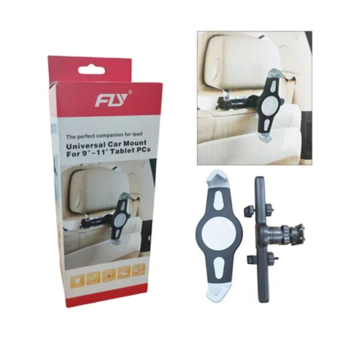 GENERICO - Holder Soporte Para tablet carro silla  Espaldar 360° iPad fly