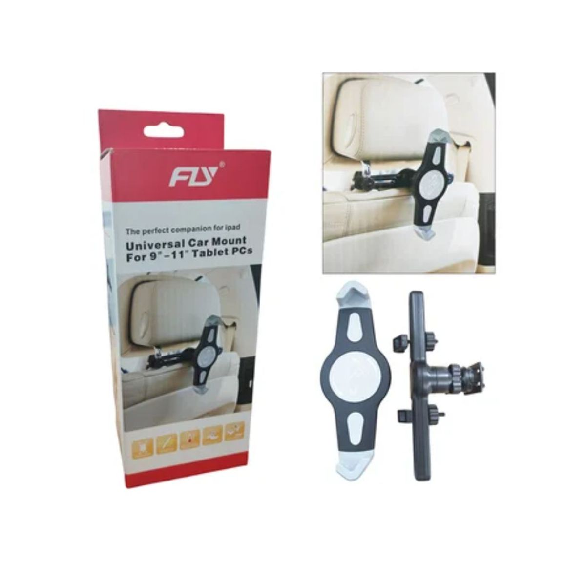 GENERICO - Holder Soporte Para tablet carro silla  Espaldar 360° iPad fly