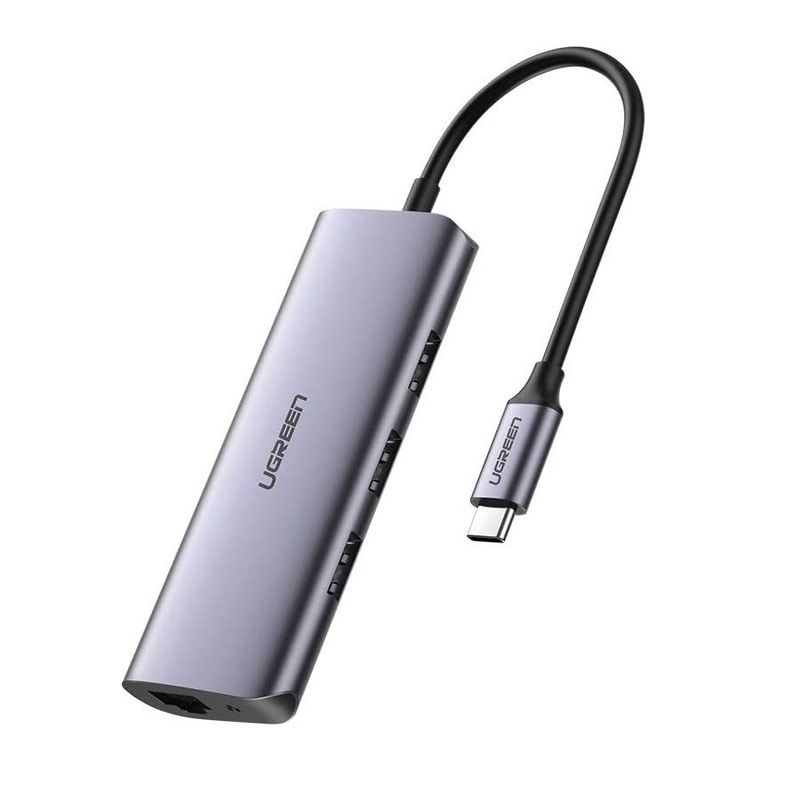 UGREEN - Hub USB Tipo C Multifuncion Ugreen 3 USB 3.0 RJ45