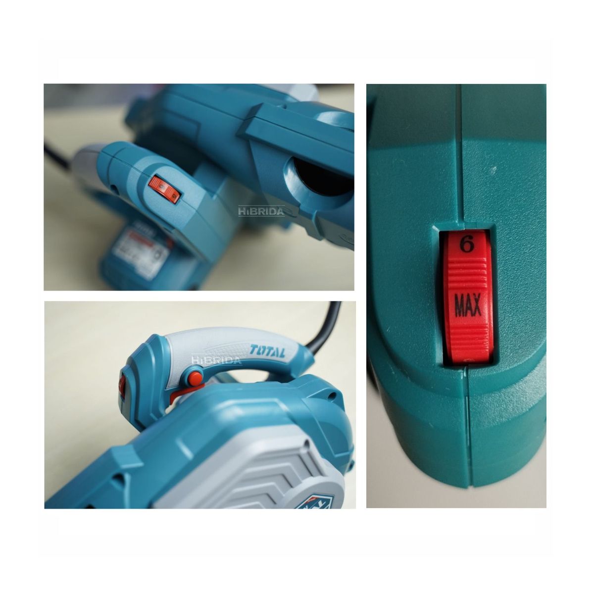 TOTAL TOOLS - Sopladora Aspiradora 800W Limpieza de Hogar Total