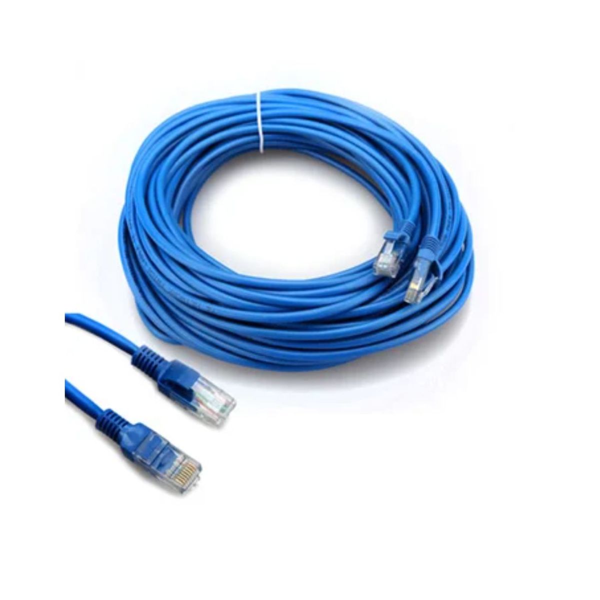GENERICO - Cable De Red Utp Cat 5 Nuevo Sellado Testeado Rj45 20 Metros - Azul